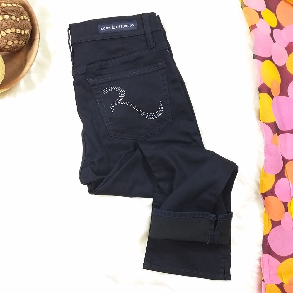 Rock & Republic Roskilde crop capri Jeans